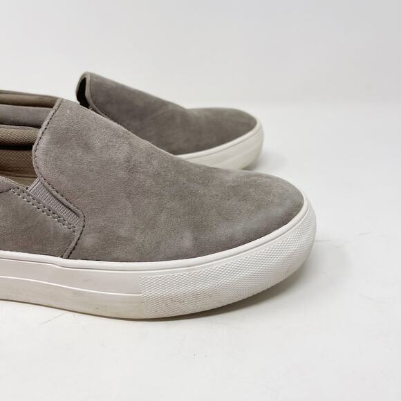 Steve Madden Womens Size 7 Gray Suede Leather Gills Platform Slip On Sneaker - Picture 3 of 11